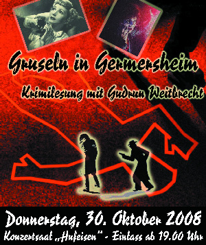 Gudrun Weitbrecht Krimilesung Germersheim Oktober 2008